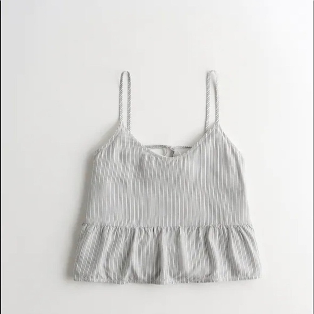 Hollister Easy Ruffle-Hem Tank
